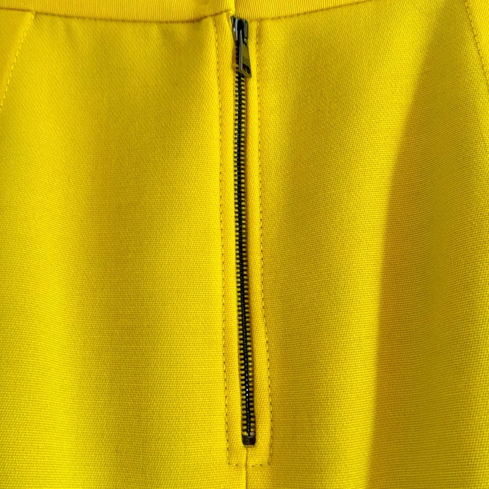 Dolce & Gabbana Yellow Wool Pencil SK# F4924T  /FU3CQ - Picture 5 of 9